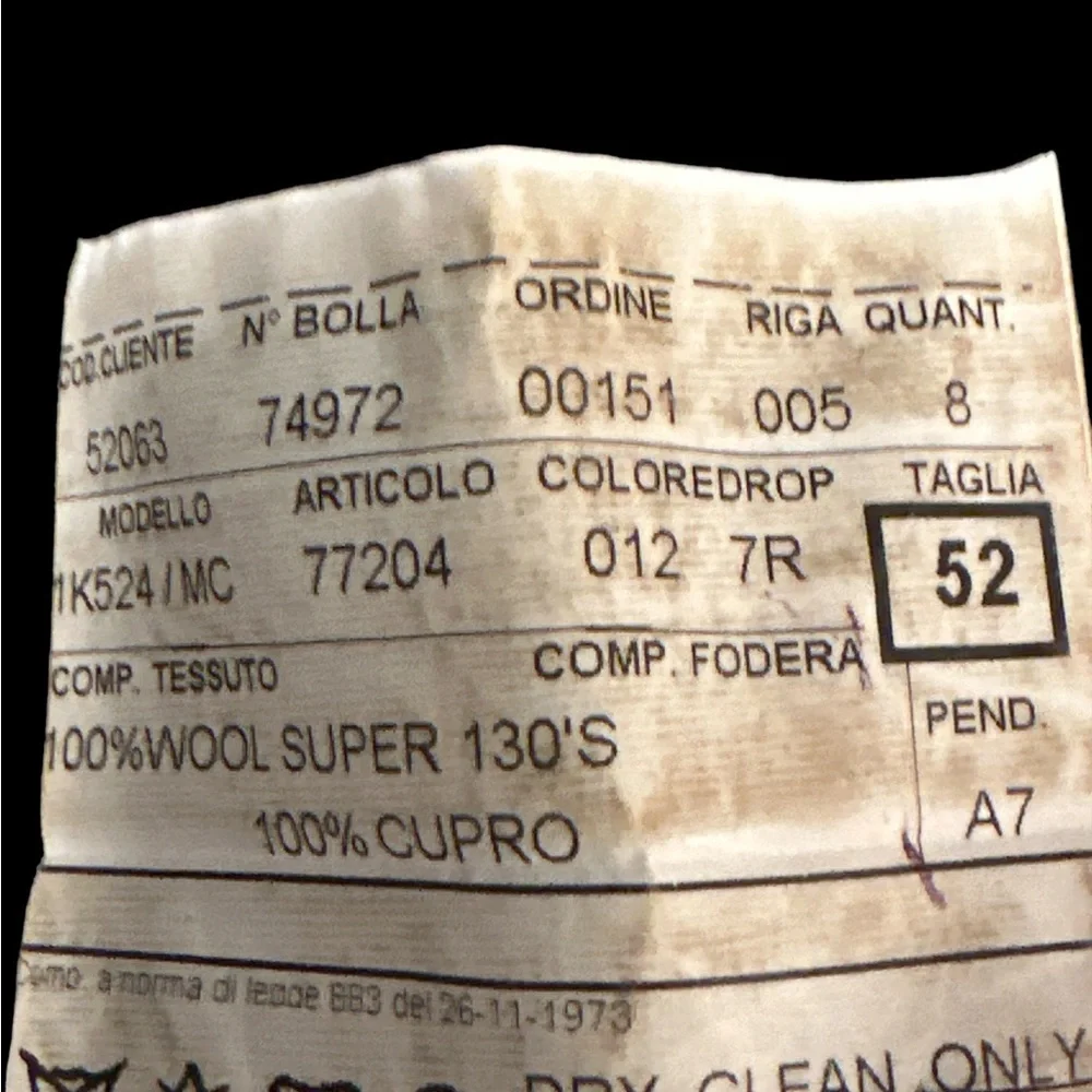 TRUSSINI made In Italy Super 130’s Wool Check Print Jacket Size 42R (52 Italian)